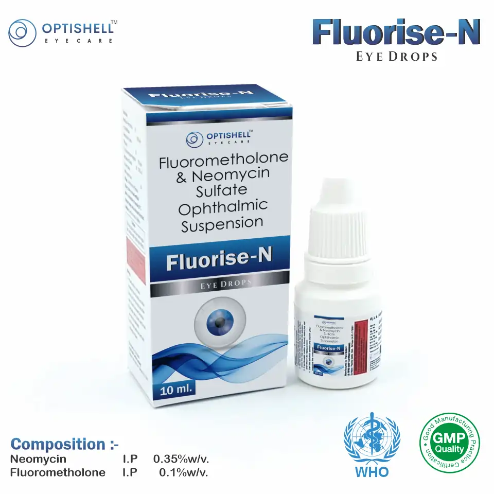 Neomycin 0.35% + Fluorometholone 0.1% Eye Drops PCD